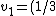 v_1 = (1/3)v_0